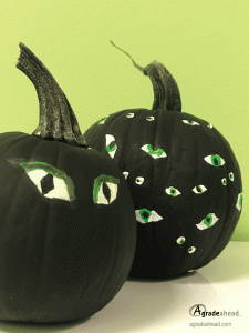 educational fall crafts Pumpkin Creatures Eyes
