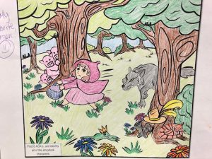free fairytale coloring page colored 6
